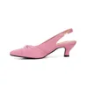 Girseaby Marke Frauen Sandalen Spitz Kleine Heels 4,5 cm Riemen Bowknot Größe 51 52 53 54 Weiche Tägliche Schuhe sommer