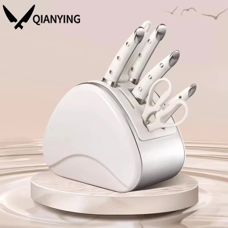 High-End-Edelstahl messer Küchen set Kombination Küchenmesser profession elles scharfes Kochmesser multifunktion ales Küchen set Image