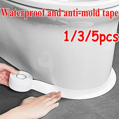 Dichtungsband für die Dusche, selbstklebend, Dichtungsstreifenband für Toilette, Wanne, Küche und Image