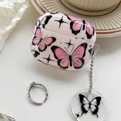 Drahtlose Bluetooth-Hülle für Airpods1/2 Airpods3 Airpods Pro und Pro2 TPU Butterfly Kopfhörer Image