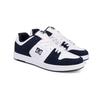 Skateschuh DC SHOES "Manteca 4 S", Gr. 7,5(40), blau (navy, weiß), 53.02% Leder, 46.98% Synthetikmaterial, Schuhe