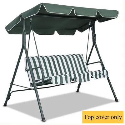 GOFLAME Replacement Canopy For Swing Seat 2 & 3 Seater Sizes 109 x 196cm-Green