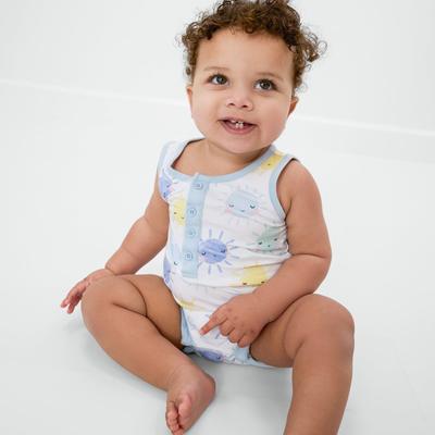 Sunshine Henley Tank Romper - 3T