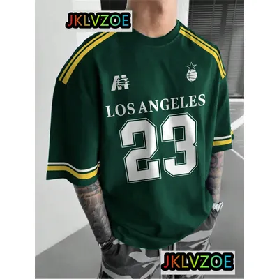 Los Angeles No.23 Basketball Tshirt Mens Women Breathable Color Blocking Fashion Oversized