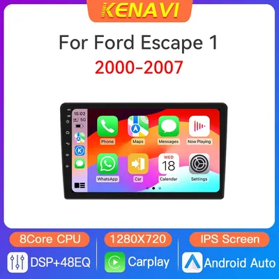 Car Stereo Radio Center Multimedia Video Player For Ford Escape 1 2000-2007 GPS FM Wireless Carplay