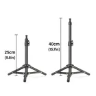 LUXCEO 1pc L06 Supporto per luce treppiede da tavolo pieghevole da 40 cm con vite da 1/4 per pannello luminoso video per fotocamera smartphone