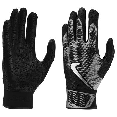 Nike Alpha Varsity 2025 Baseball Batting Gloves Black/Metallic Silver