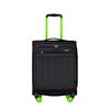 Franky Koffer T26 Größe S Black Neongreen