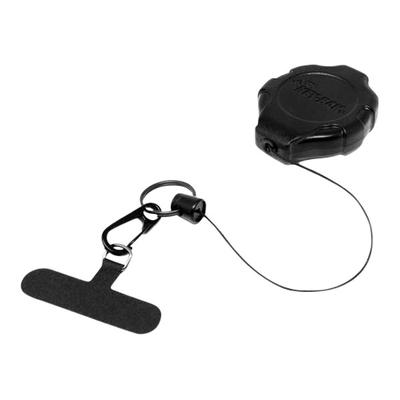 KEY-BAK Ratch-It SD Black Phone Tether with Belt Clip and 36" Dupont® Kevlar® Retractable Cord 0KR7-4A24