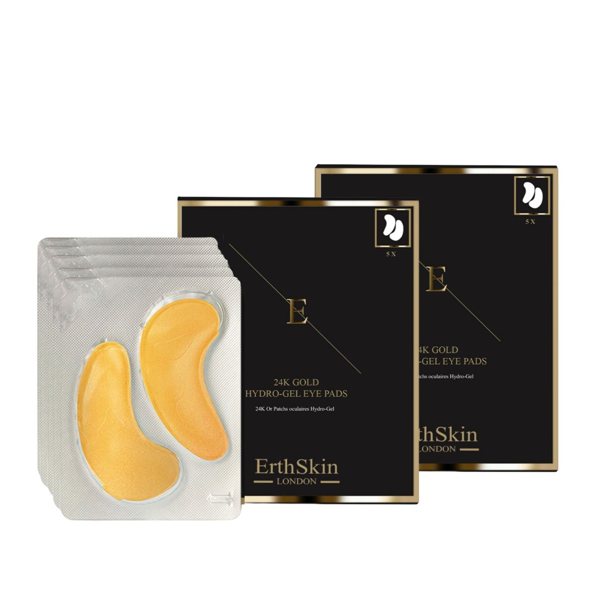 ErthSkin London PATCH SOTTO OCCHI ORO COLLAGENE 24K - 5X2 PAD x2 1 St