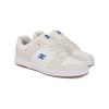 Skateschuh DC SHOES "Manteca 4 S", Gr. 9,5(42,5), weiß (weiß, blau), 53.02% Leder, 46.98% Synthetikmaterial, Schuhe