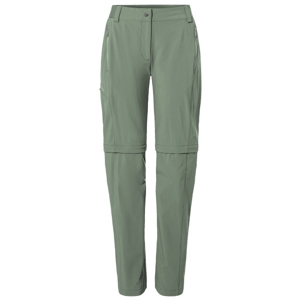 Vaude - Women's Farley Stretch Zip Off T-Zip Pants II - Trekkinghose Gr 48 - Short grün/oliv