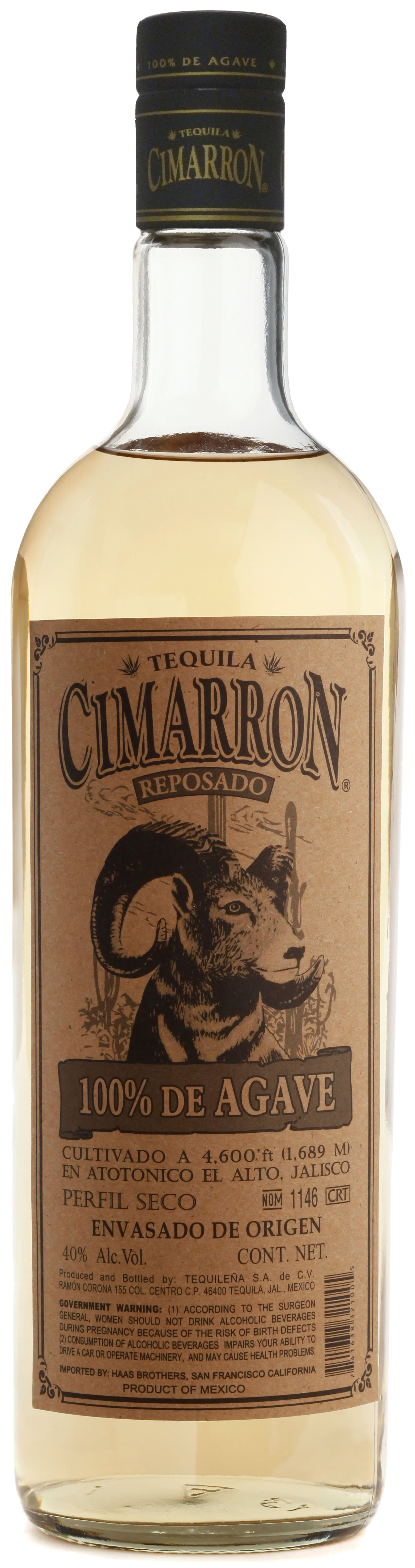 "Tequila Cimarron Reposado Tequila Tequila - Mexico"