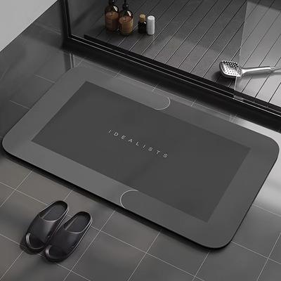 TEMU Ultra-absorbent Non-slip Bath Mat - Quick Dry, Soft Mud Shower Door Rug For Bathroom, Laundry & Kitchen Decor Image