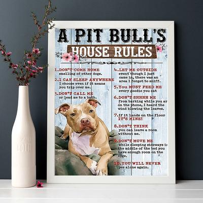 TEMU 1pc Humorous Dog- , For , , , , Bathroom, , - 12x16