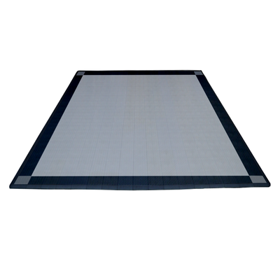Swisstrax Double Car Garage Floor Mat In Diamondtrax Home Tiles (4 Corners - Silver, Black, Grey)