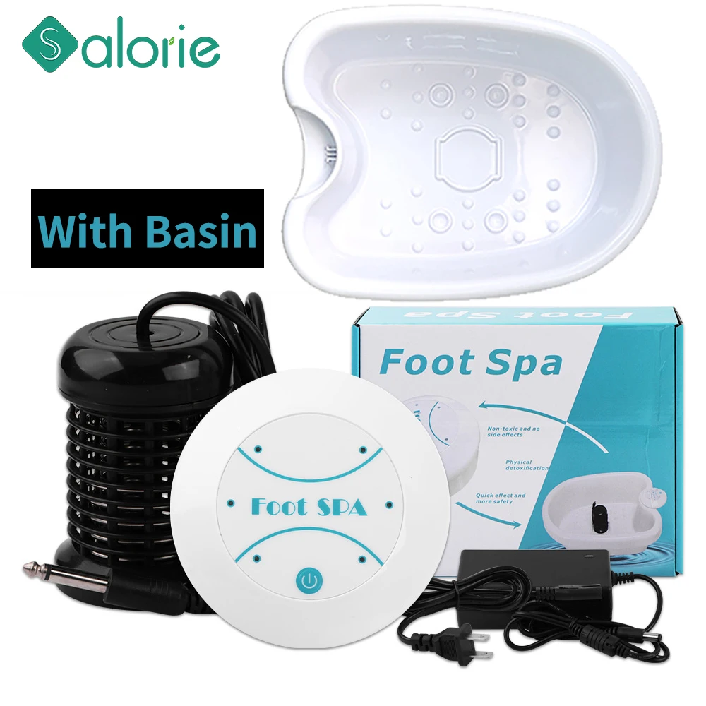 Becken und Entgiftung Fuß Spa Maschine Elektrische Fußbad Fuß Wade Fußbad Spa Whirlpool Pflege Maschinen Ionen Lindert Müdigkeit Wanne Image