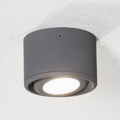 Fabas Luce LED Deckenspot Anzio, schwarz, für Wohn- / Esszimmer, Aluminium, Modern, LED Deckenleuchte