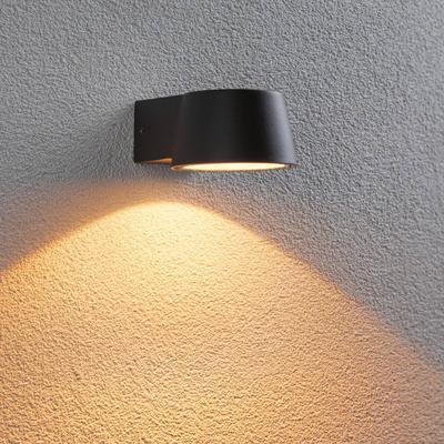 Paulmann LED Aussenwandleuchte Capea, schwarz, Aluminium, Modern, LED Wandleuchte außen Image