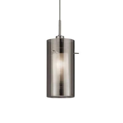 Searchlight Hängelampe Duo 2, dimmbar, chrom / silber, für Wohn- / Esszimmer, Glas, Modern, Pendelleuchte Image