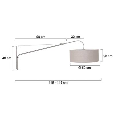 Steinhauer Wandlampe Elegant Classy, dimmbar, chrom / silber, für Wohn- / Esszimmer, Metall, Modern, Wandleuchte, Wandlampe Innen Image