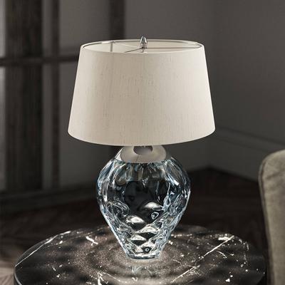 Quintiesse Tischlampe Samara, blau, für Wohn- / Esszimmer, Glas, Design, Tischlampe Image