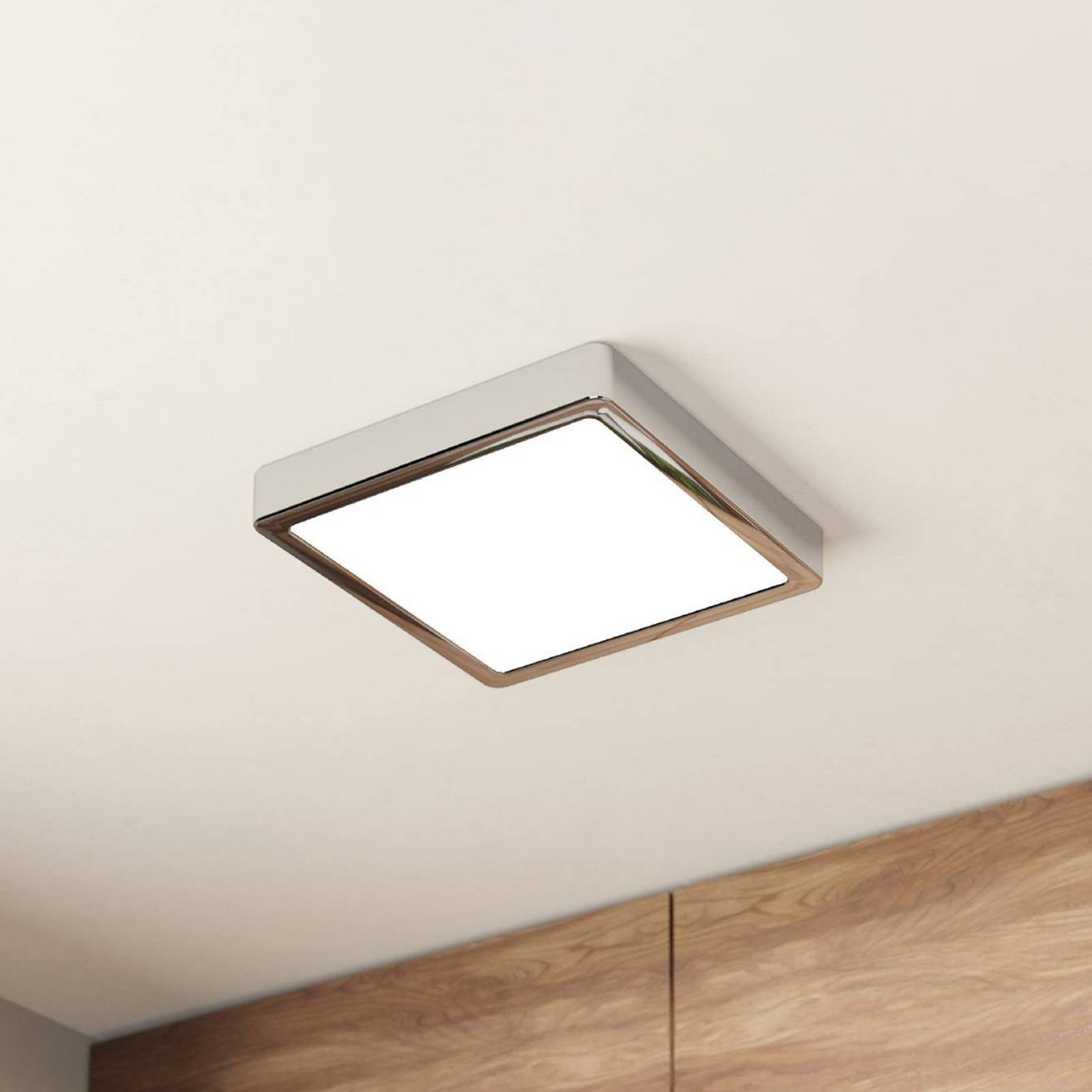 EGLO Deckenlampe Fueva 5, chrom / silber, für Badezimmer, Metall, Deckenlampe Image