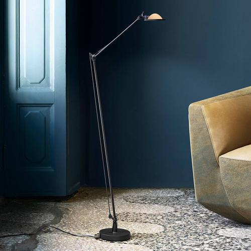 Luceplan Design Stehlampe Berenice, schwarz, für Wohn- / Esszimmer, Aluminium, Design, Stehlampe