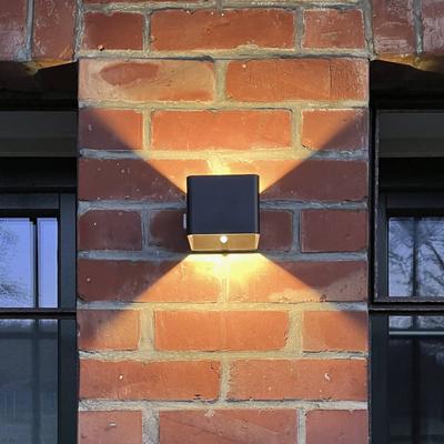 Brilliant LED Aussenwandleuchte mit Bewegungsmelder Iseo, schwarz, Kunststoff, Modern, LED Wandleuchte außen Image