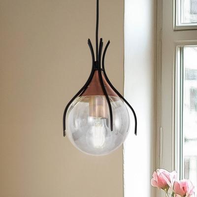 Glas Hängelampe Sinka Avonni, dimmbar, alu / grau / zink, für Wohn- / Esszimmer, Glas, Pendelleuchte Image