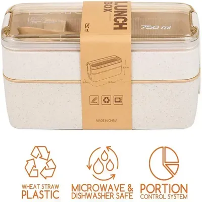 Safe Lunch Food Container Kids Bento Box Leakproof Lunch Containers Cute Lunch Boxes for Kids Chopsticks Dishwasher Microwave