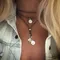 Collier ras du cou bohème Vintage gothique en velours pour femmes et filles, bijoux de cou, Accessoires féminins dz472