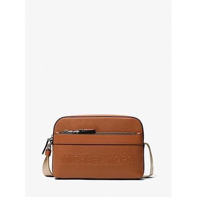 Mk Hudson Pebbled Leather Utility Crossbody Bag