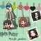 6 cm Harry Potter Portachiavi Accessori Ciondolo Borsa Portachiavi in acrilico periferico Vacanza