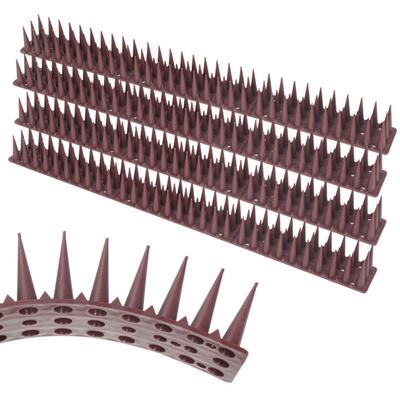 Swanew - Vogelabwehr mit Spikes witterungsresistent Tierabwehr für Zäune und Mauern, braun 12x