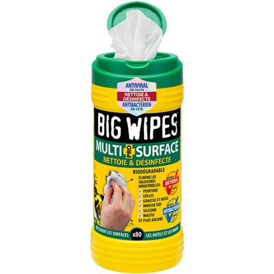 Big Wipes - Industrielle Multi-Oberflächen-Tücher, 80 Stück.