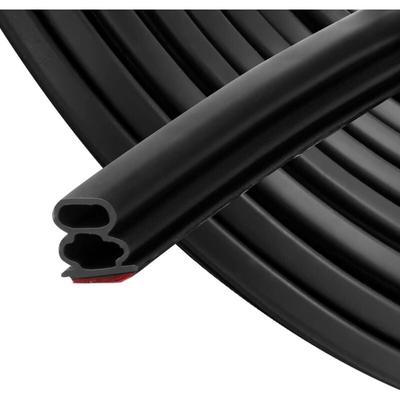 Schwarz Dichtungsband Selbstklebende 10mm x 10mm für Türen Fenster Image