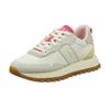 Sneaker GANT "Caffay", Damen, Gr. 40, weiß (weiß kombiniert), Nylon, Veloursleder, kontrastfarbene Details, casual, Schuhe, Schnürschuh, Runner Sneaker mit markanter Laufsohle