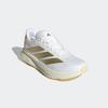 Laufschuh ADIDAS PERFORMANCE "DURAMO SL 2", Gr. 38,5, cloud weiß, gold metallic, orange tint, Textil, Synthetik, sportlich, Schuhe