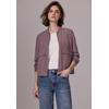 Blouson STREET ONE STUDIO, Damen, Gr. 44, rosa (hazy rose), Stoff, Obermaterial: 87% Viskose, 13% Polyester; Futter: 100% Polyester, unifarben, casual, normal kurz, Rundhals, Langarm elastischer Bund, Jacken, mit Elastiksaum