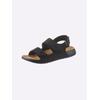 Sandale CASUAL LOOKS, Damen, Gr. 41, schwarz, Nubukleder, sportlich, Schuhe