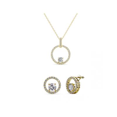 Desiree Set und Box - Gold und Kristall Image