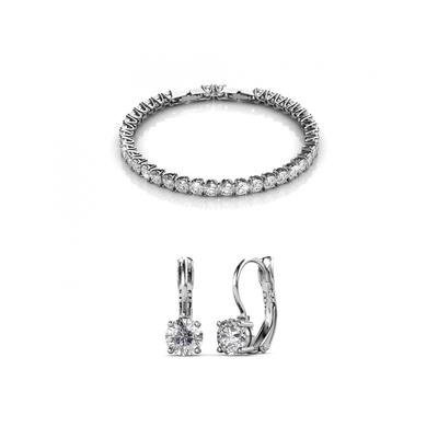 Rundes Venus-Set - Silber und Kristall Image