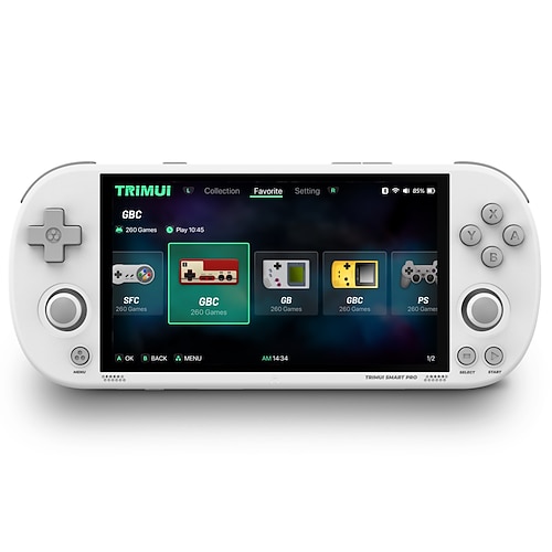 Trimui Smart Pro Handheld-Spielkonsole 4,96 Zoll IPS-Bildschirm Linux-System Joystick RGB-Beleuchtung Smartpro Retro-Videospiel-Player Geschenk Image