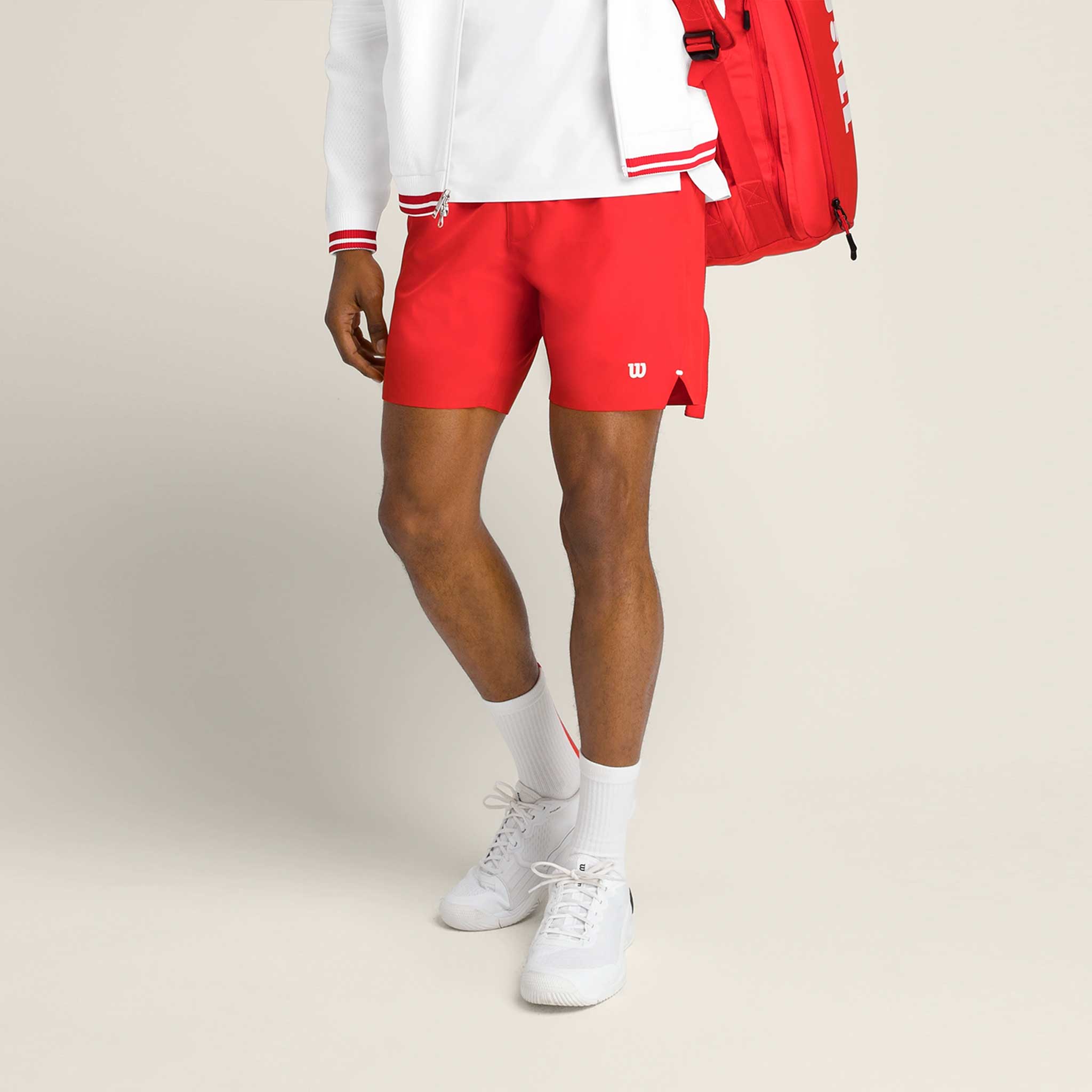 Wilson Tournament Short v2 7" Unlined Men's Tennis Apparel Infrared - Wilson