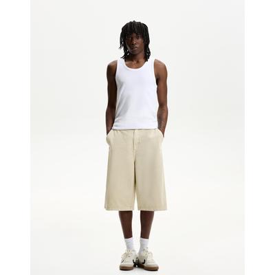 Bershka Carpenter Skater Bermuda Shorts Men 36 Sand