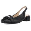 Slingpumps ARA "GRAZ", Damen, Gr. 5,5 (38,5), schwarz, Glattleder, unifarben, elegant, Schuhe, Sling Pumps, Festtagssschuh mit Blockabsatz, H-Weite, Topseller