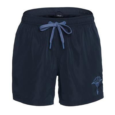 Badeshorts JOOP "Solid", Herren, Gr. L, N-Gr, blau (schwarz sapphire), Microfaser, Obermaterial: 100% Polyester, unifarben, klassisch, Badehosen, Cornflower-Logo, kurze Seitenschlitze Image