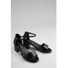 Sandalette ANISTON SHOES, Damen, Gr. 37, schwarz, Lederimitat, elegant, Schuhe, Riemchensandale, Festtagsschuh, Sommerschuh in Weite G