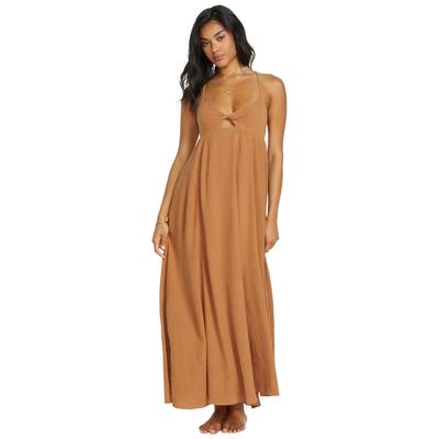 Maxikleid BILLABONG "Modern Love", Damen, Gr. S, US-Größen, beige (doeskin), 55% Baumwolle 45% Viskose, Kurzarm, Kleider Image